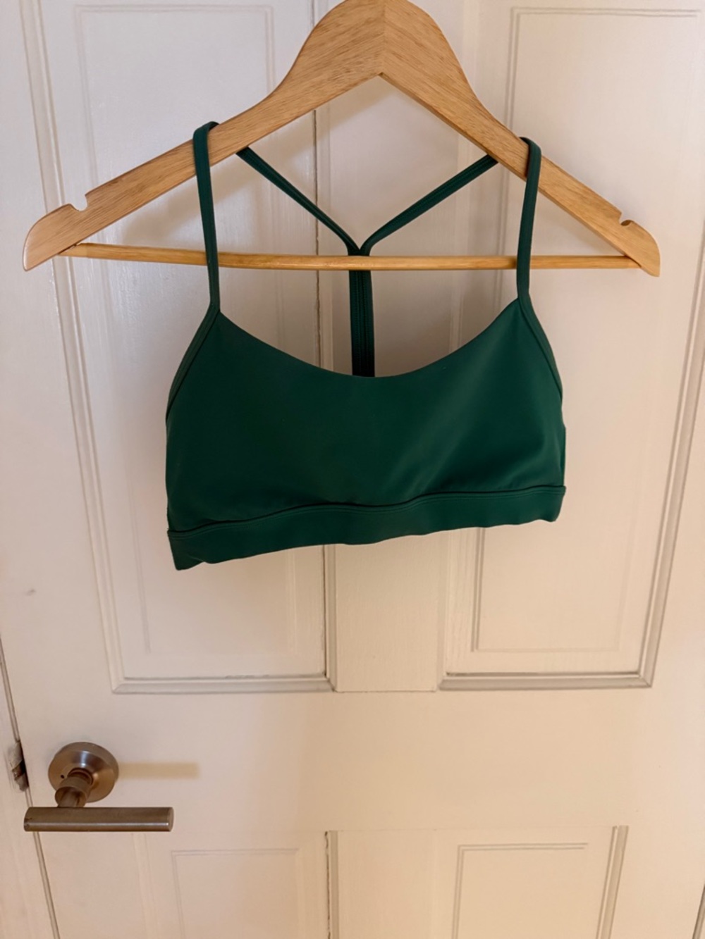lululemon athletica Forest Green Strappy Sports Bra